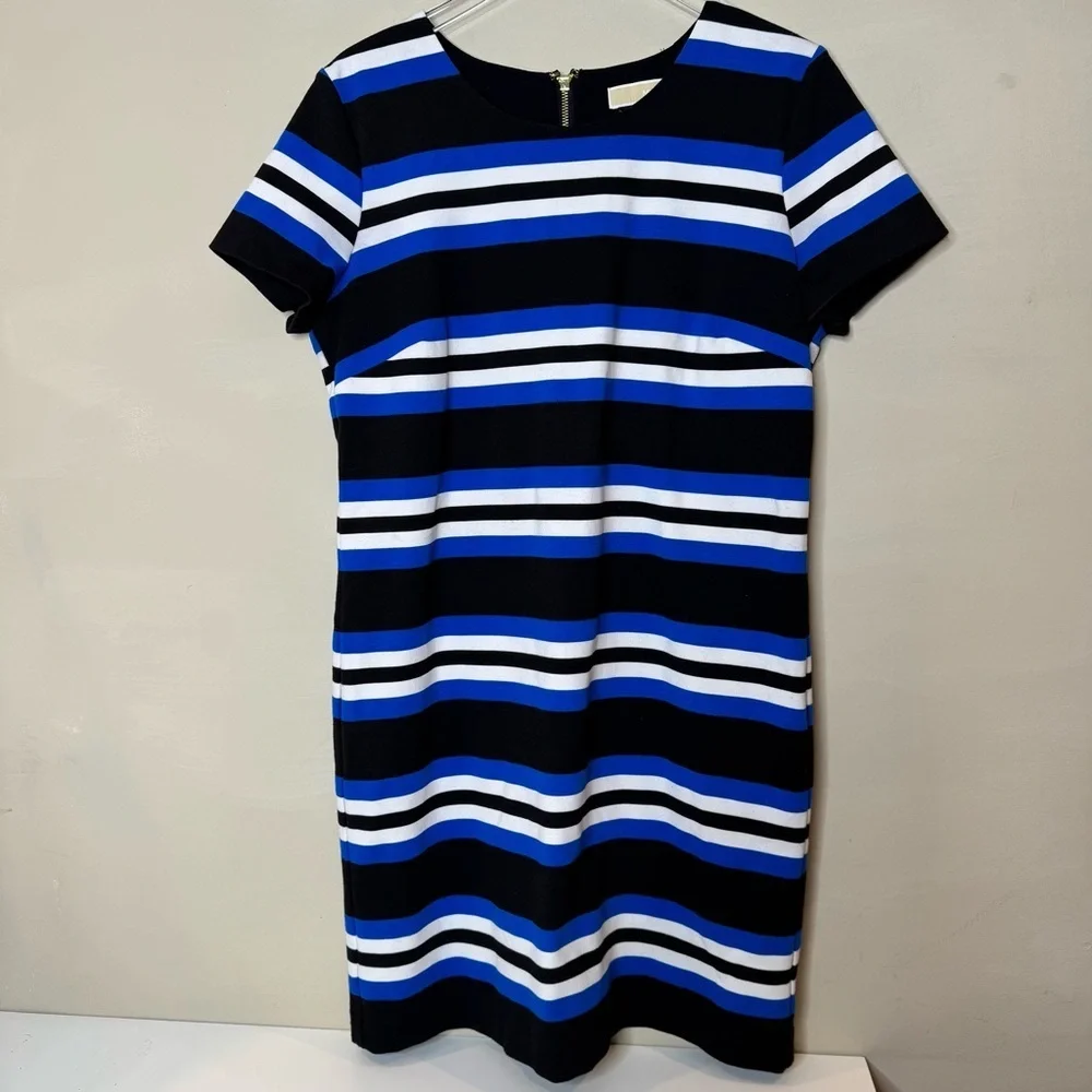 Michael kors Striped Blue and Black Dress size XL